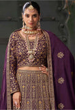 Elegant Designer Georgette Zarkan Bridal Wedding Lehenga Choli - women's fashion mart