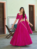 Pink Color Indian Wear Lehenga Choli