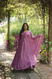 Fascinating Faux Georgette Sequins Multi Thread Worked Gown - women's fashion mart