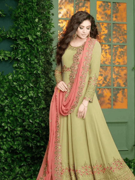 Fox Georgette Embroidery Dress - women's fashion mart
