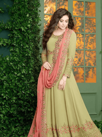 Fox Georgette Embroidery Dress - women's fashion mart