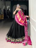 Black Color Lace Touch Up Silk Georgette Chaniya Choli