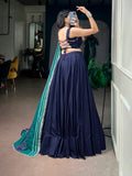 Traditional Plain Lehenga Choli For Navratri