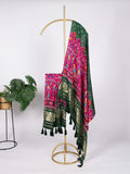 Green Color Digital Print And Lagadi Patta Gaji Silk Dupatta - women's fashion mart