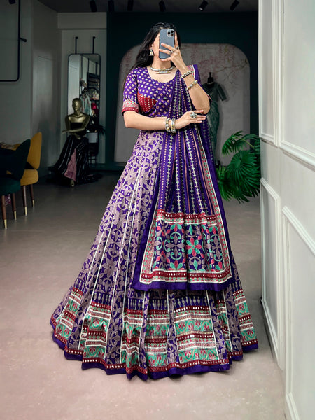 Traditional Tasar Silk Lehenga Choli