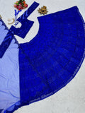 designer blue lehenga choli for women with heavy sequence and embroidery work, wedding wear party wear lehenga choli | Ready To Wear  women's fashion mart