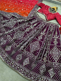 JALPARI SILK WITH EMBROIDERY SEQUENCE DESIGN WORK LEHENGA - INSPIRED | Ready To Wear - women's fashion mart