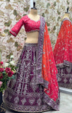 JALPARI SILK WITH EMBROIDERY SEQUENCE DESIGN WORK LEHENGA - INSPIRED | Ready To Wear - women's fashion mart