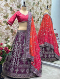 JALPARI SILK WITH EMBROIDERY SEQUENCE DESIGN WORK LEHENGA - INSPIRED | Ready To Wear - women's fashion mart
