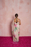Kamal Beige Organza Silk Saree - women's fashion mart
