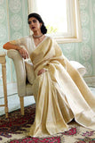 White Gold Woven Kanjivaram Saree - Special Wedding Edition -Kanjivaram Saree Default Title women's fashion mart