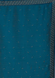 Peacock Blue Swarovski Semi Crepe Designer Saree -Saree One Size women's fashion mart