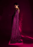 Wine Stonework Satin Designer Saree -Saree One Size women's fashion mart