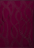 Wine Stonework Satin Designer Saree -Saree One Size women's fashion mart