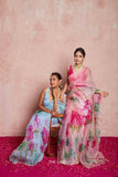 Kumud Pink Organza Silk Saree - women's fashion mart