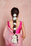 Kumud Pink Organza Silk Saree - women's fashion mart