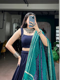 Traditional Plain Lehenga Choli For Navratri