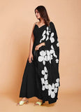 Lovable Black Fox Georgette Gown for Raksha Bandhan -Gowns Semi Stitched women's fashion mart