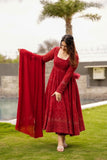 Manyata Premium Quality Mehrooni Red Suit Set - women's fashion mart