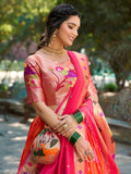 Orange Color Weaving Zari Work Jacquard Silk Lehenga Choli - women's fashion mart