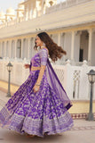 Marvelious Viscous Jacquard Sequins Embroidered Lehenga Choli Set - women's fashion mart