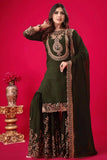 Designer Sharara Suit With Dupatta For Eid Festival  women's fashion mart