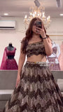 Most Beautiful Latest Designer Shimmer And Sequence Work Lehenga Choli - women's fashion mart