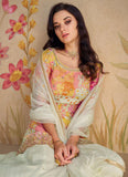 Multicolored Floral Festival Wear Designer Top Palazzo Suit - women's fashion mart