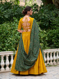 Mustard Color Plain With Gota Patti Cotton Lehenga Choli -traditional chaniya choli Unstitched / Semi-Stitched women's fashion mart