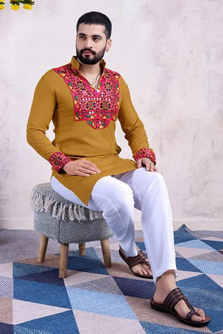 Navratri Festival Men's Kurta For Garba Celebrations  women's fashion mart