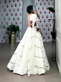 White Color Sequins Lace Touch up Rayon Chaniya Choli