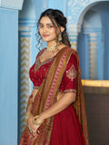 Indian Women Wear Embroidery Lehenga Choli