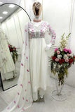 Off White Designer Gown With Plazo For Sangeet  women's fashion mart
