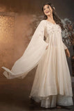Off White Designer Gown With Plazo For Sangeet  women's fashion mart