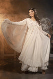 Off White Designer Gown With Plazo For Sangeet  women's fashion mart