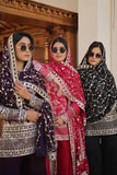 Outstanding Viscous Jacquard Sequins Embroidered Top Sharara Suit -Salwar Kameez Black / M women's fashion mart