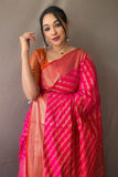 Hot Pink Patola Saree -Patola Saree Default Title women's fashion mart