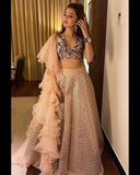 Lite Pink Kasturi silk lehnga with zari & sequence work - INSPIRED | Ready To Wear  women's fashion mart