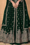 Iconic Faux Georgette Embroidered Anarkali Suits -Anarkali Suit Wine / M women's fashion mart