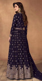 Iconic Faux Georgette Embroidered Anarkali Suits -Anarkali Suit Wine / M women's fashion mart