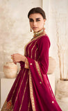 Ravishing Red Designer Embroidered Salwar Kameez - women's fashion mart