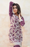 Seraphic Twilight Lavender Embroidered Sharara Suit - women's fashion mart