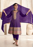 Jubilant Purple Chinon Embroidered Salwar Kameez - women's fashion mart