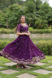 Gorgeous Zari Sequins Luxury Embroidered Faux Blooming Gown - women's fashion mart