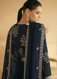 Navy Blue Faux Georgette Embroidered Anarkali Gown -Salwar Kameez L women's fashion mart