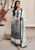 Stunning Black and White Chinon Embroidered Palazzo Suit - women's fashion mart