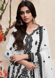 Stunning Black and White Chinon Embroidered Palazzo Suit - women's fashion mart