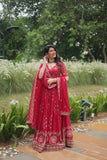Ravishing Red Rangoli Silk Heavy Worked Lehenga Choli - women's fashion mart