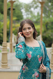 Exquisite Designer Printed and Embroidered Chinon Palazzo Set - women's fashion mart