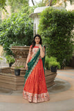 Luxurious and Exquisite Jacquard Silk Meena Weaved Lehenga Choli - women's fashion mart